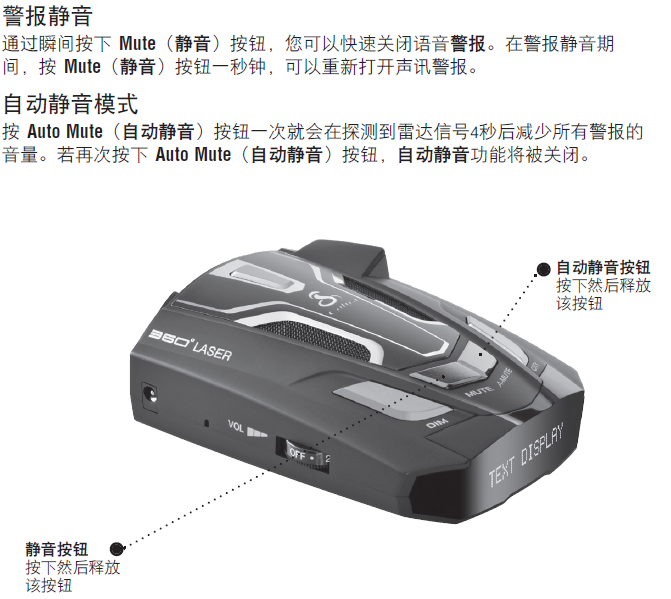 美国眼镜蛇电子狗 SPXc5800操作说明